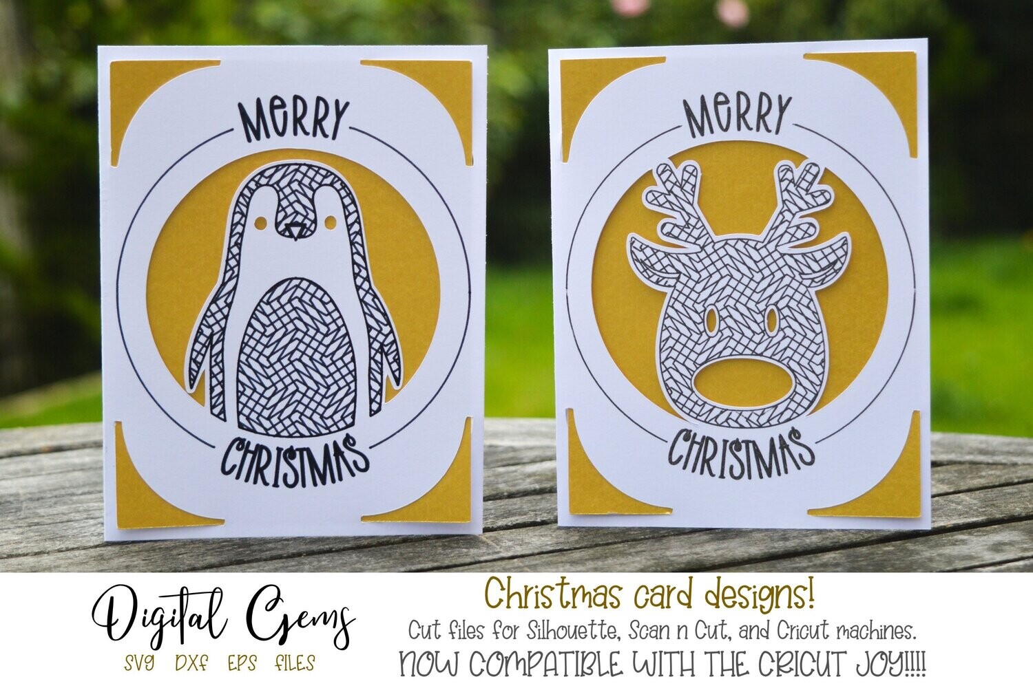 Penguin and Reindeer Christmas cards