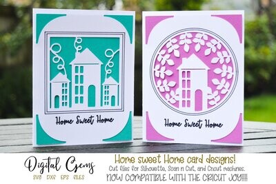 Home sweet home insert card set of 2!