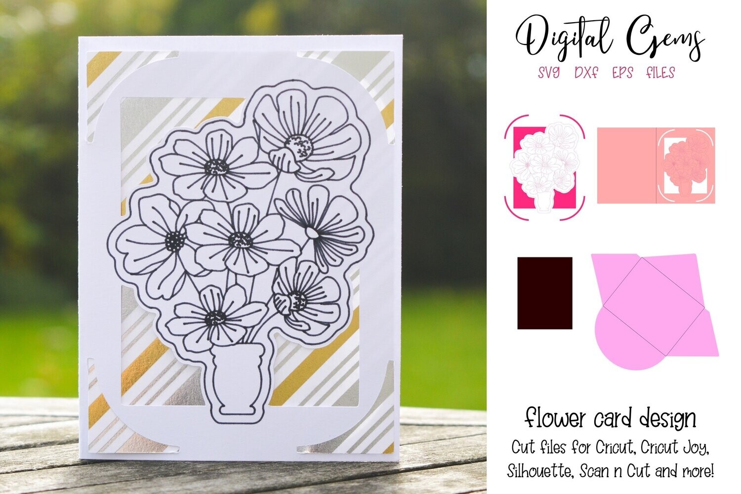 Flower insert card design