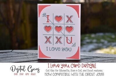 I love you, Insert card design