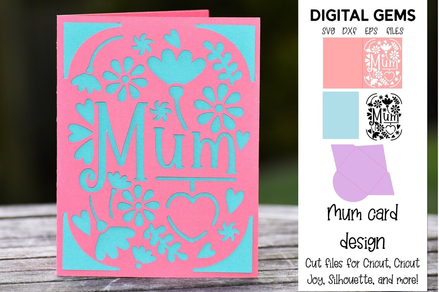 Mum Insert card design