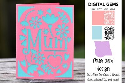 Mum Insert card design