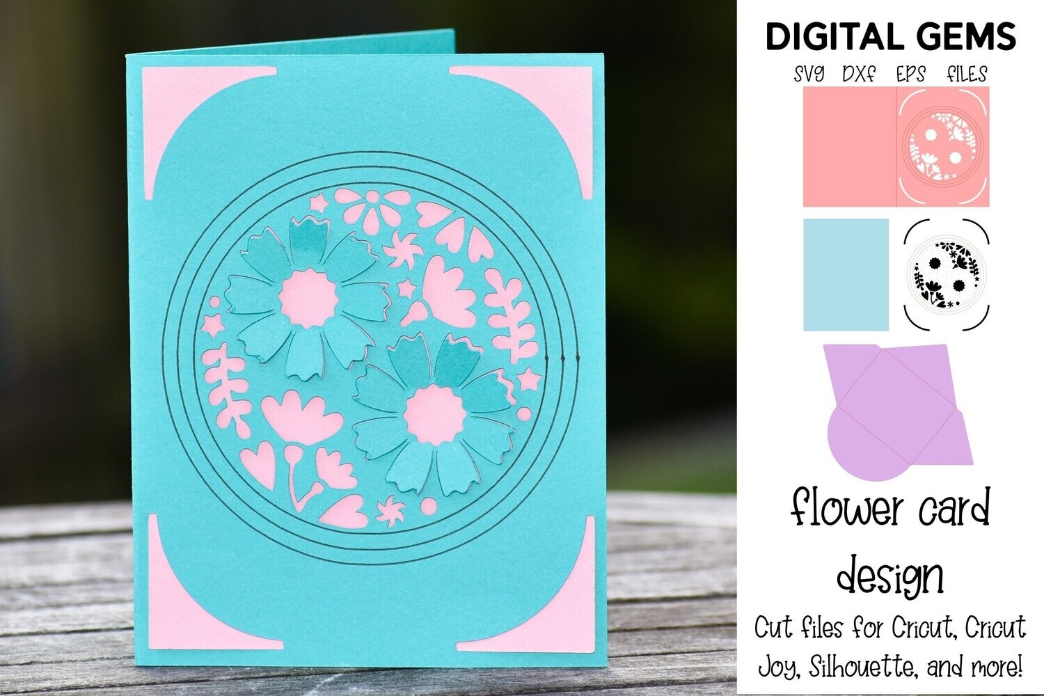 Flower card design