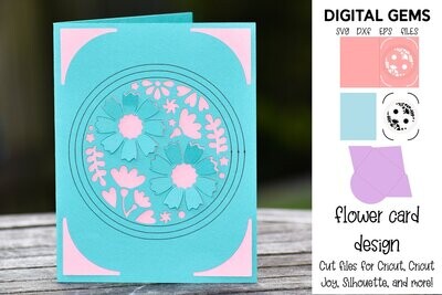 Flower card design