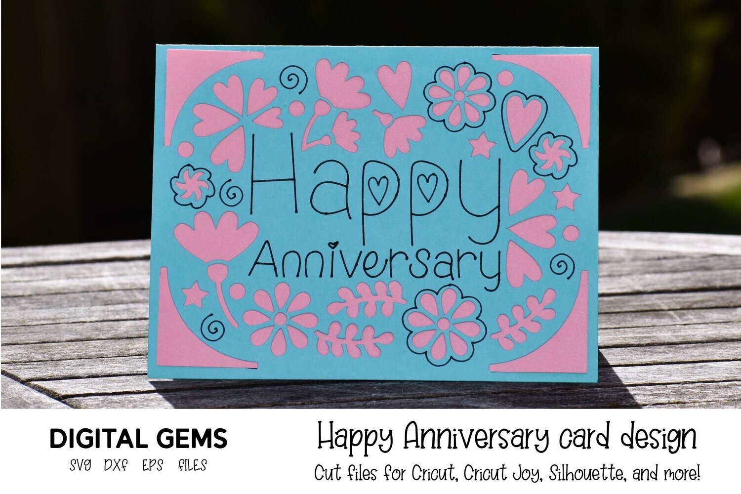 Happy anniversary card design