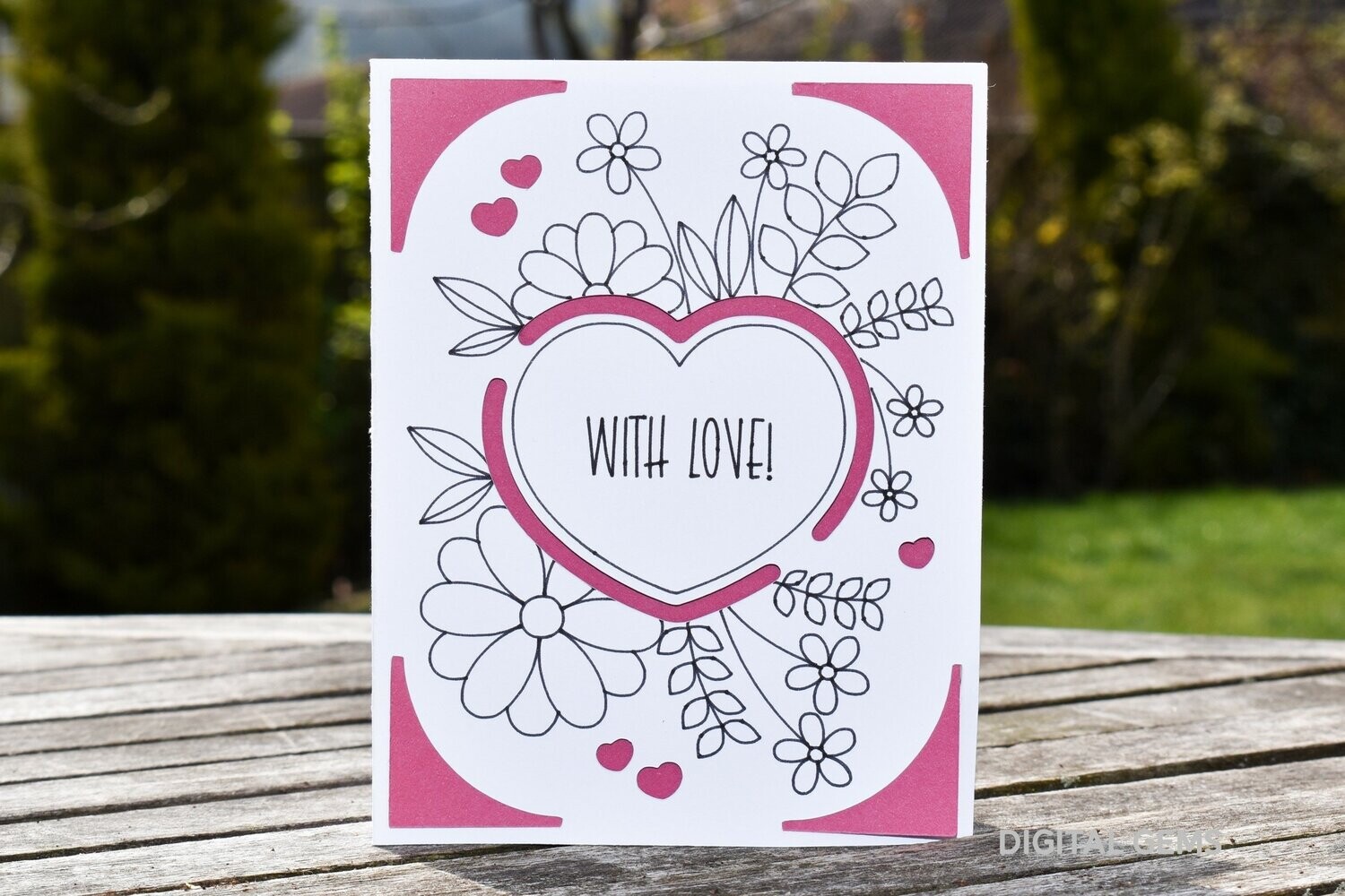 With love, Insert card design
