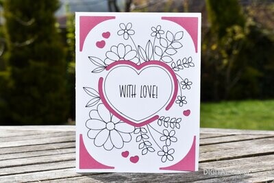 With love, Insert card design