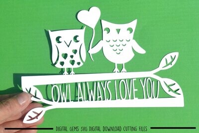 Owl paper cut design