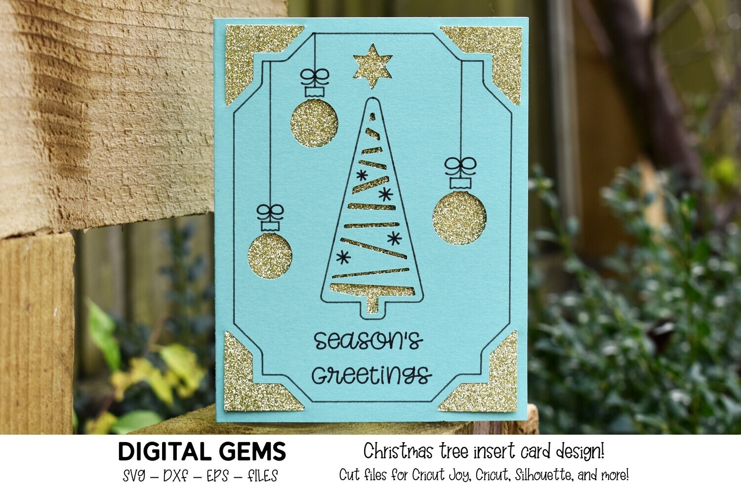 Christmas tree card design