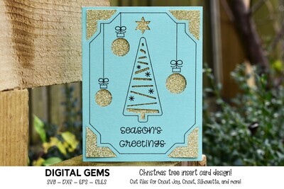 Christmas tree card design