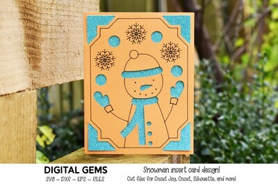 Christmas Snowman card design