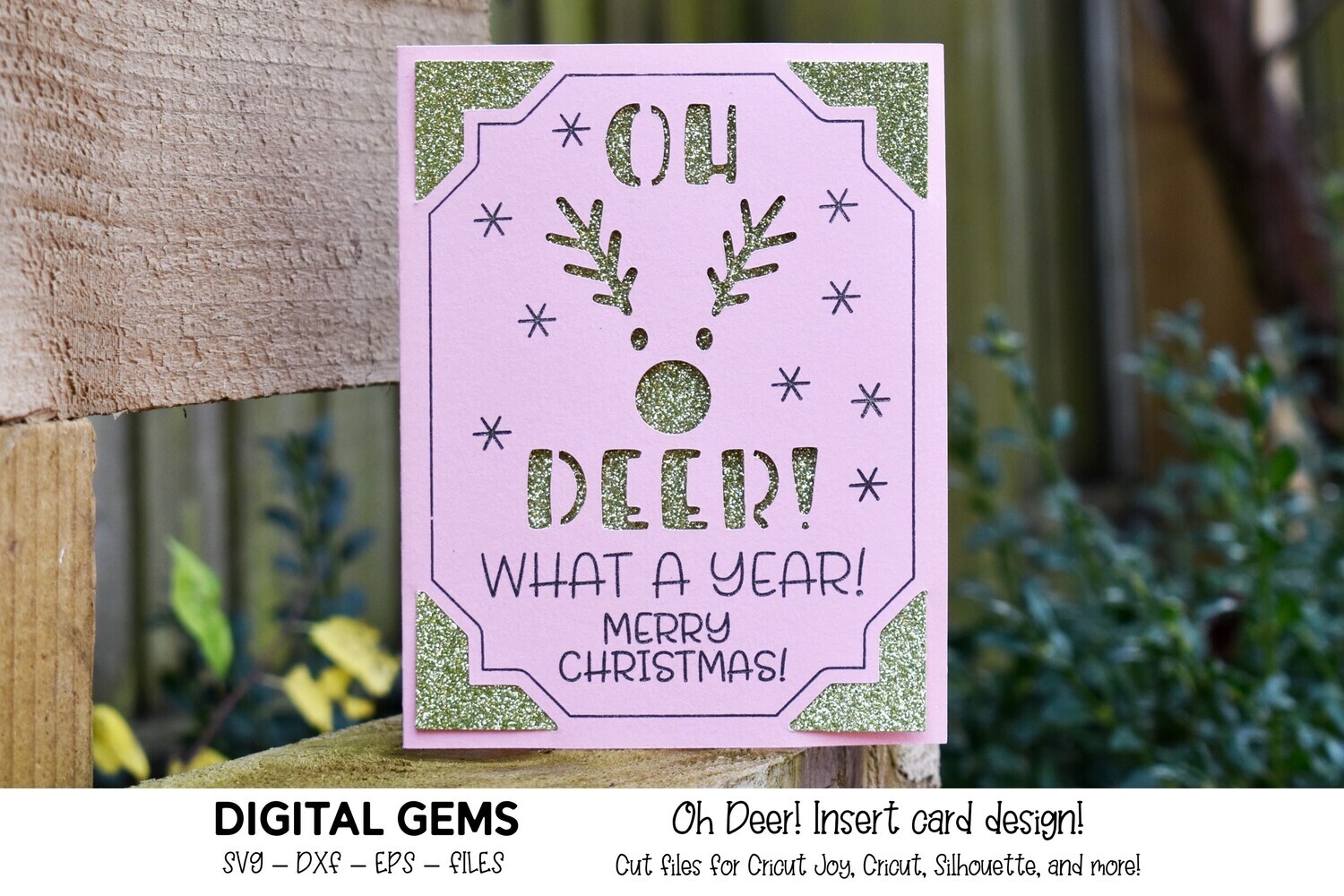 Oh Deer! Christmas card design