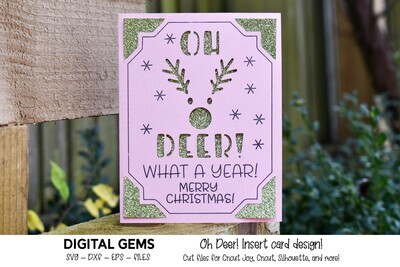 Oh Deer! Christmas card design