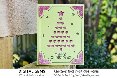 Christmas tree card design