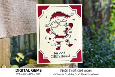 Santa Christmas card design