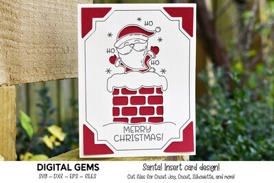 Santa Christmas card design