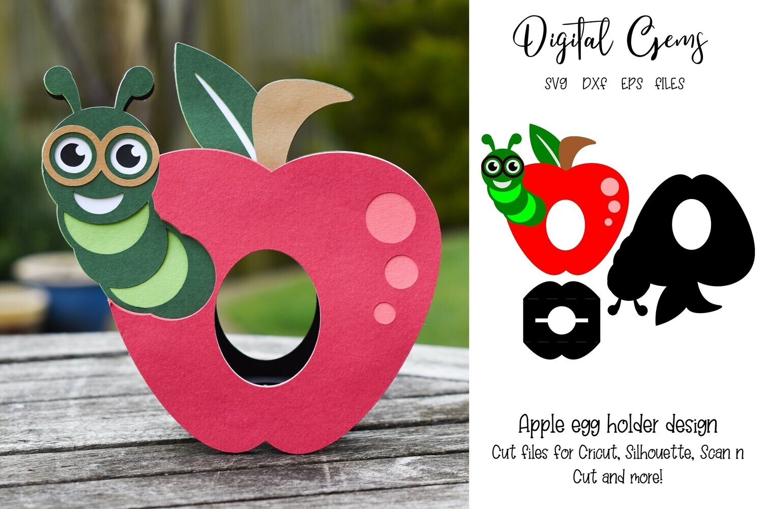 Apple, teacher egg holder design
