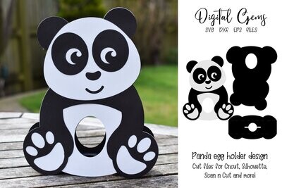 Panda egg holder design
