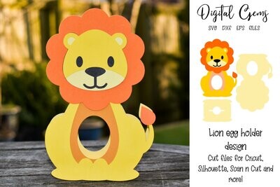 Lion egg holder design