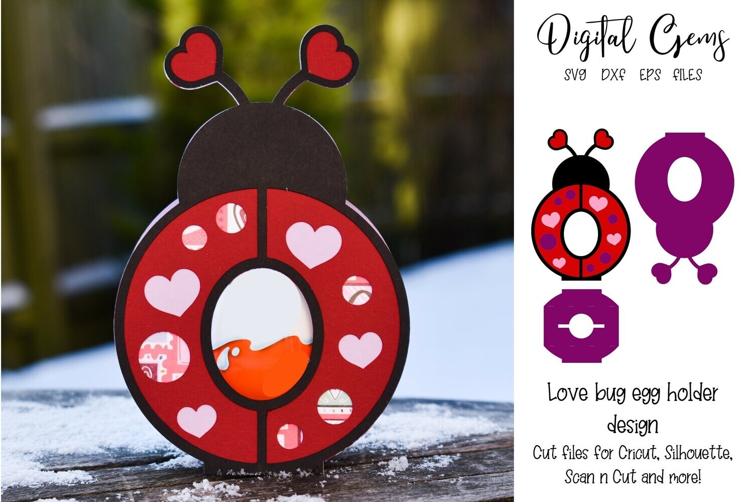 Love bug, Ladybird egg holder design