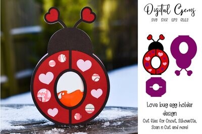 Love bug, Ladybird egg holder design