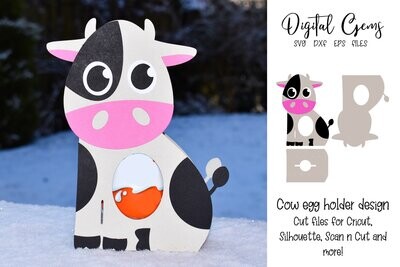 Cow egg holder design