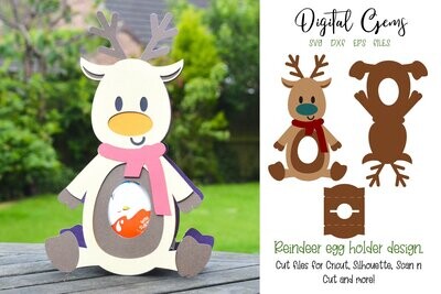 Reindeer egg holder design