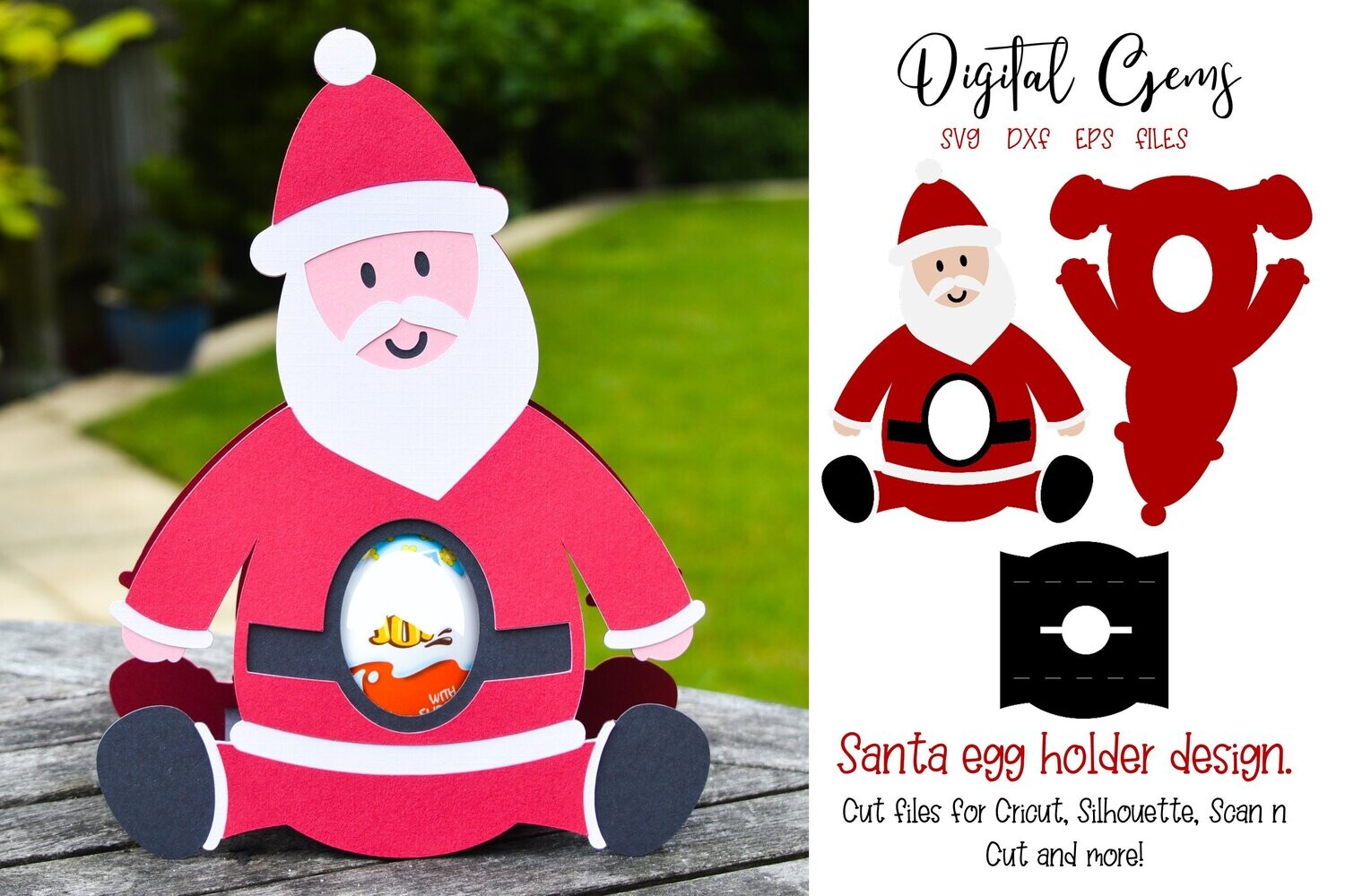 Santa egg holder design