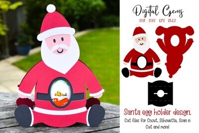 Santa egg holder design