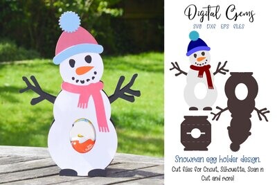 Snowman egg holder design