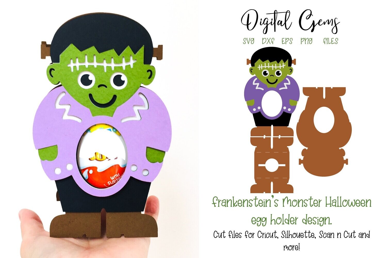 Frankenstein&#39;s monster egg holder design