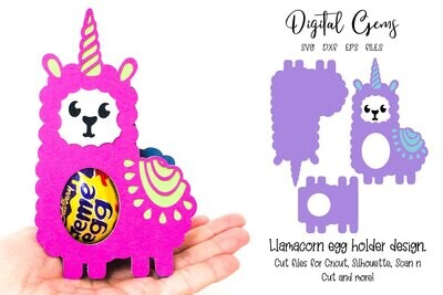 Llamacorn egg holder design
