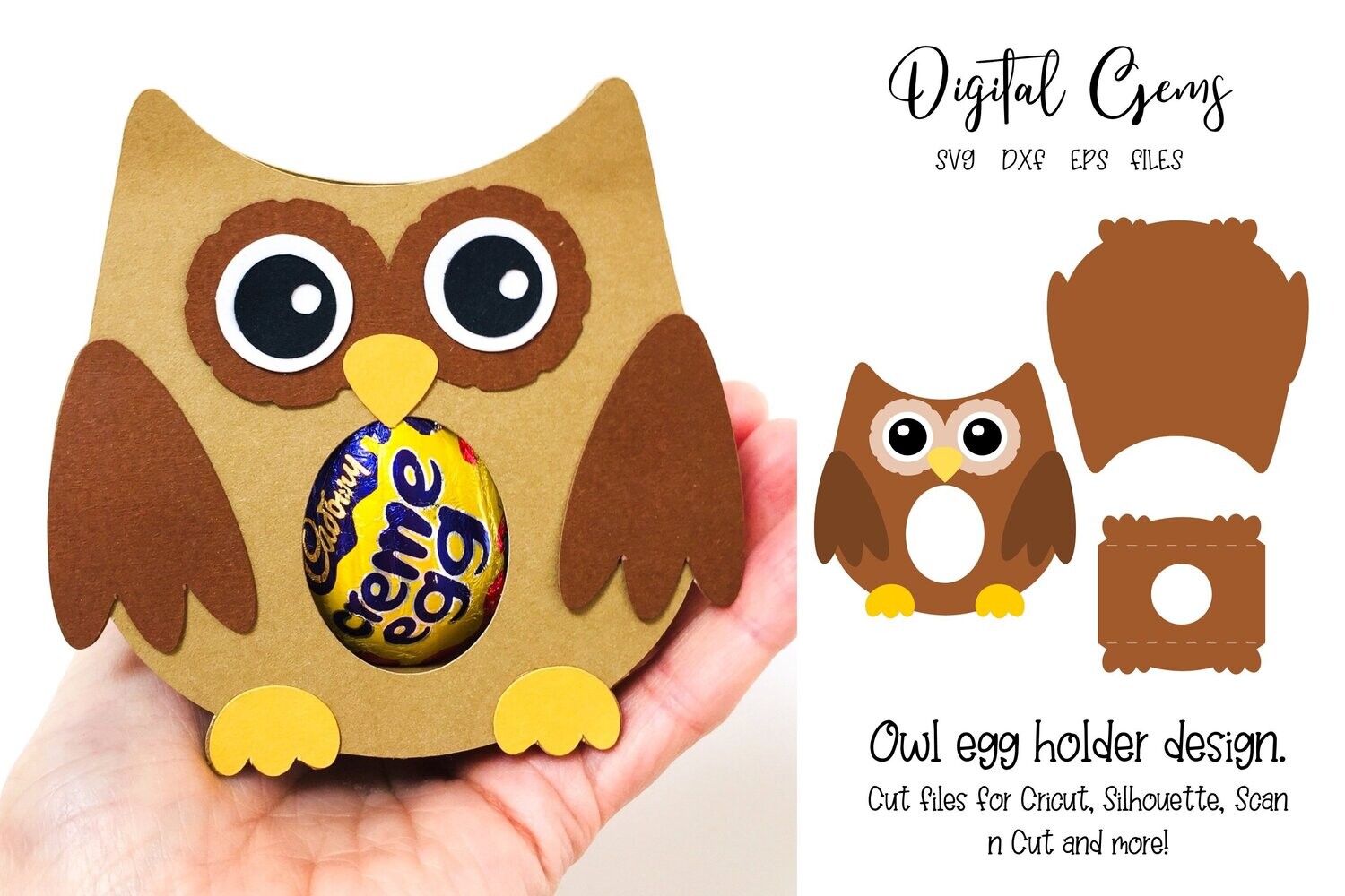 Owl egg holder design