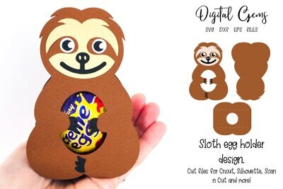 Sloth egg holder design