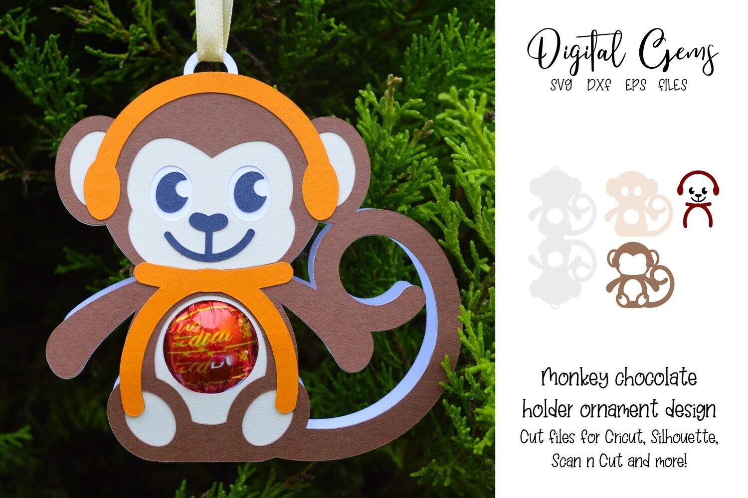 Monkey chocolate holder design