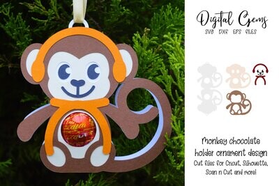 Monkey chocolate holder design