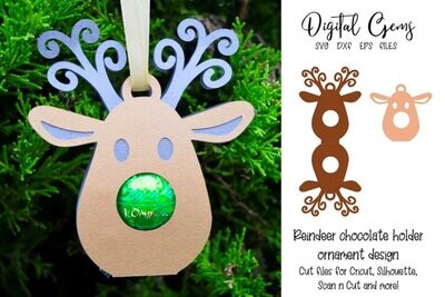 Reindeer chocolate holder design
