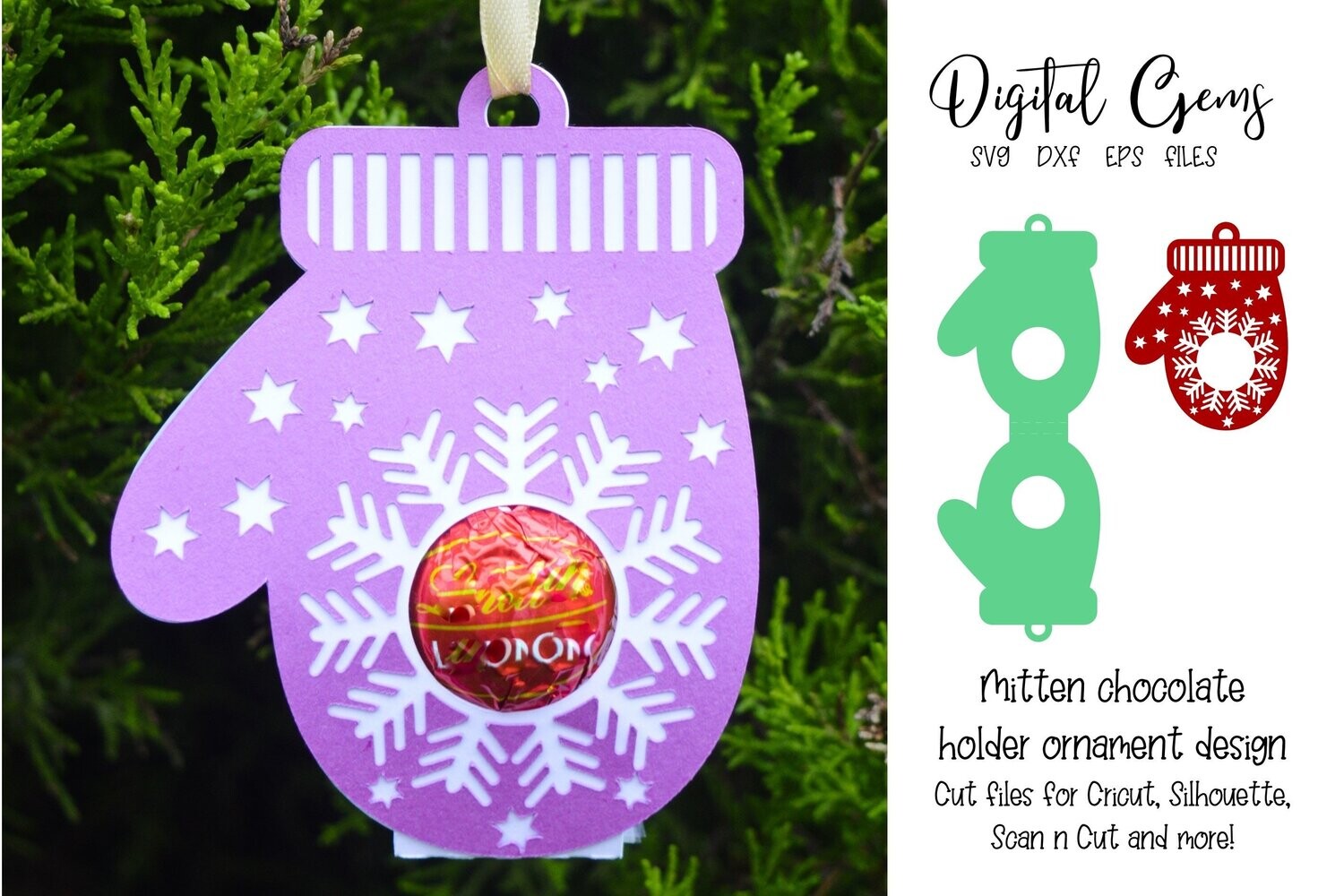 Mitten chocolate holder design