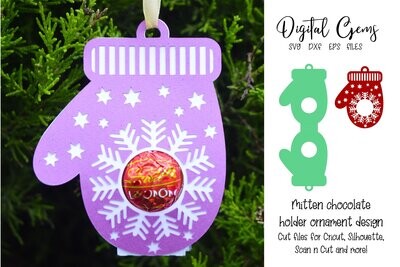 Mitten chocolate holder design