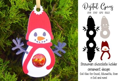 Snowman chocolate holder design