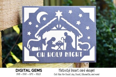 Nativity Insert card design