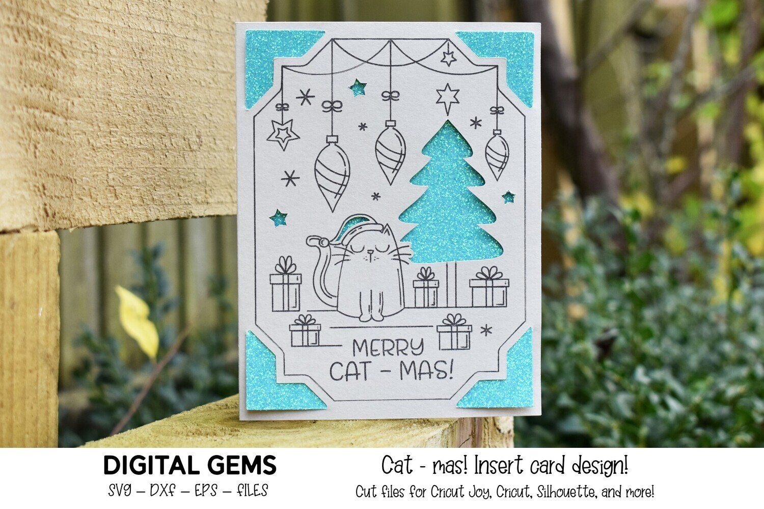 Christmas, Cat card design