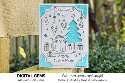 Christmas, Cat card design