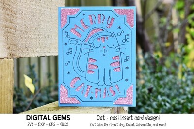 Christmas, Cat card design