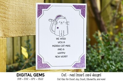 Christmas, Cat card design