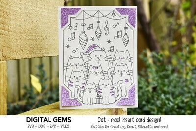 Christmas, Cat card design