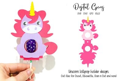 Unicorn lollipop / Sucker holder design