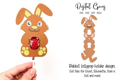Rabbit lollipop / Sucker holder design