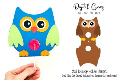 Owl lollipop / Sucker holder design