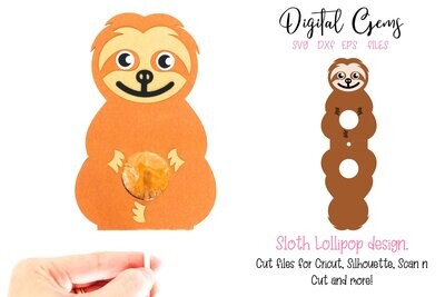 Sloth lollipop / Sucker holder design
